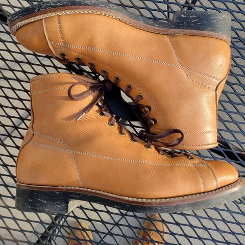 View photo of Onderhoud LCV02 Monkey Boot in Horween Natural Pioneer Reindeer