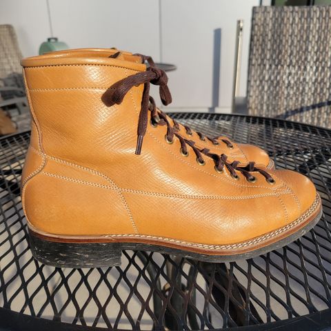 View photo of Onderhoud LCV02 Monkey Boot in Horween Natural Pioneer Reindeer