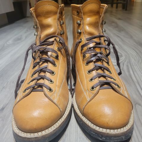 View photo of Onderhoud LCV02 Monkey Boot in Horween Natural Pioneer Reindeer