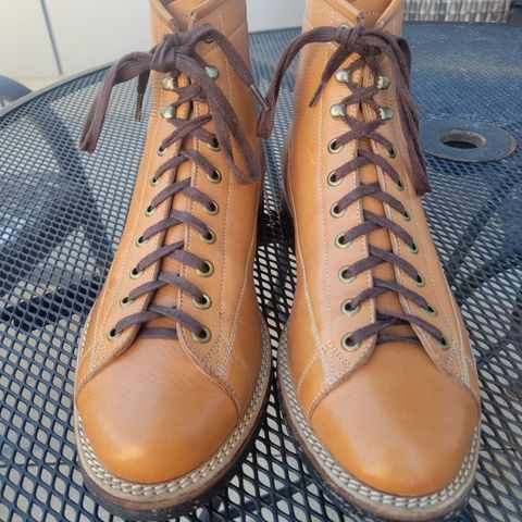 View photo of Onderhoud LCV02 Monkey Boot in Horween Natural Pioneer Reindeer