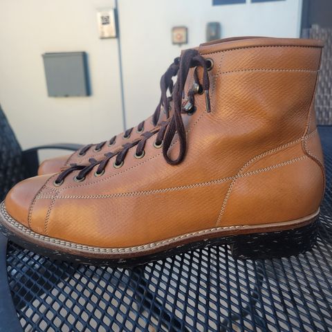 View photo of Onderhoud LCV02 Monkey Boot in Horween Natural Pioneer Reindeer