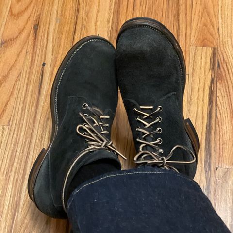 View photo of Viberg Service Boot in C.F. Stead Black Unicorn Elk