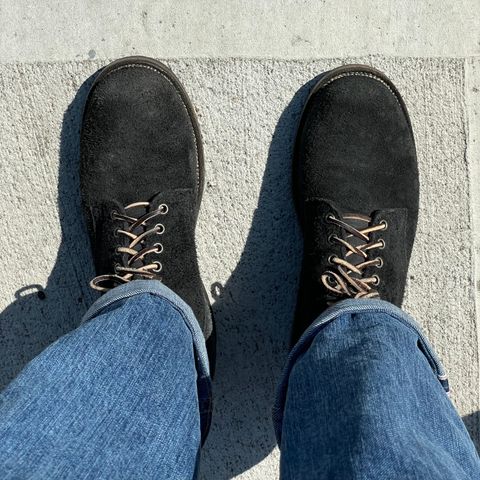 View photo of Viberg Service Boot in C.F. Stead Black Unicorn Elk