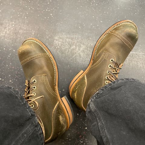 Search result thumbnail of Viberg Service Boot BCT in Horween Olive Waxed Flesh