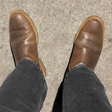 Viberg Chelsea in Horween Natural Waxed Flesh