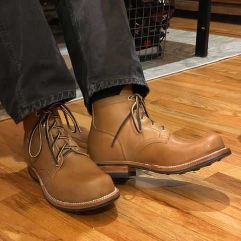 View photo of Viberg Service Boot in Maryam Cuoio Horsebutt