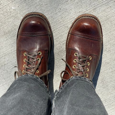 View photo of Viberg Service Boot BCT in Horween Natural Bison