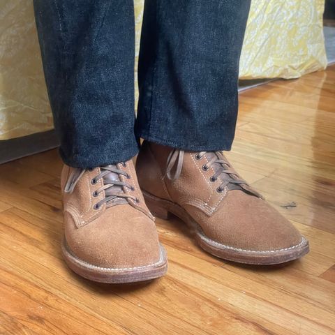 Viberg Boondocker in Horween Natural Chromexcel Roughout