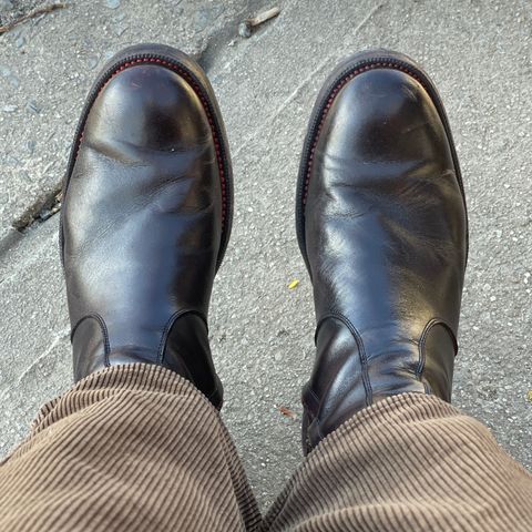 Rolling Dub Trio Gleaners Zip in Hand Dyed Black Italian Horsebutt