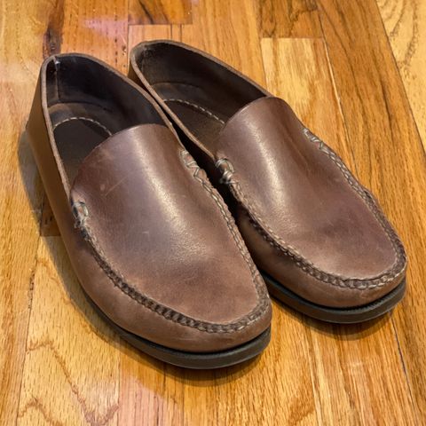 Search result thumbnail of Oak Street Bootmakers Slip Moc in Horween Natural Chromexcel