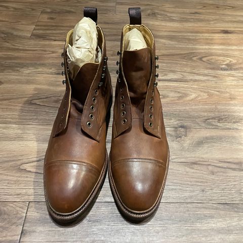 Meermin Jumper Boot in Tobacco Waxy Shell Cordovan