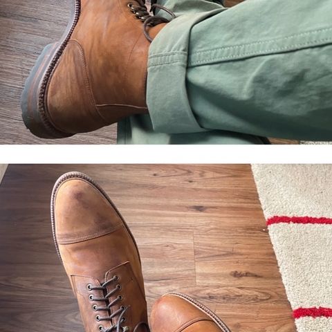 Meermin Jumper Boot in Tobacco Waxy Shell Cordovan