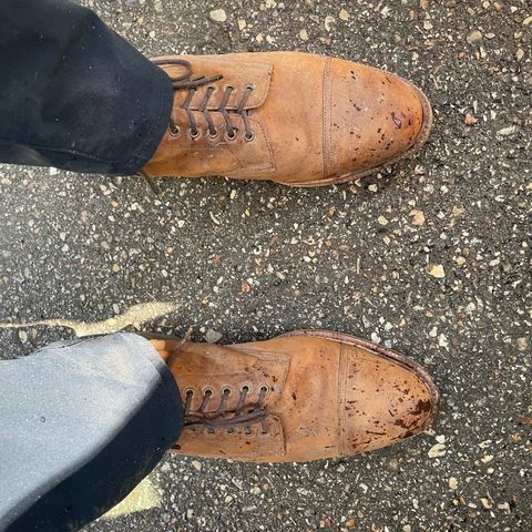Meermin Jumper Boot in Tobacco Waxy Shell Cordovan