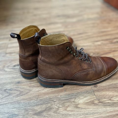 Meermin Jumper Boot in Tobacco Waxy Shell Cordovan