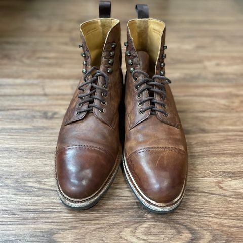 Meermin Jumper Boot in Tobacco Waxy Shell Cordovan