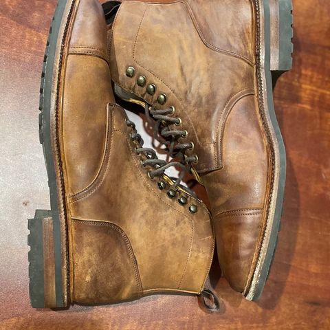 Meermin Jumper Boot in Tobacco Waxy Shell Cordovan