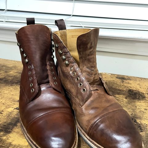 Meermin Jumper Boot in Tobacco Waxy Shell Cordovan