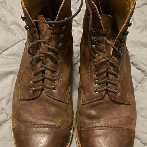 Meermin Jumper Boot in Tobacco Waxy Shell Cordovan