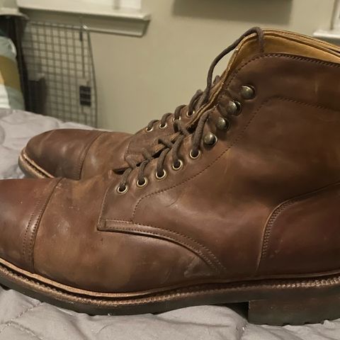 Meermin Jumper Boot in Tobacco Waxy Shell Cordovan