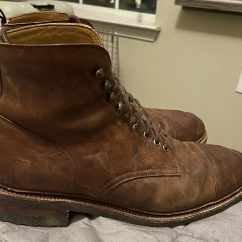 Meermin Jumper Boot in Tobacco Waxy Shell Cordovan