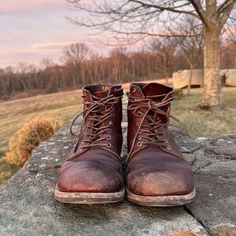 View photo of Oak Street Bootmakers Trench Boot in Horween Color 8 Chromexcel