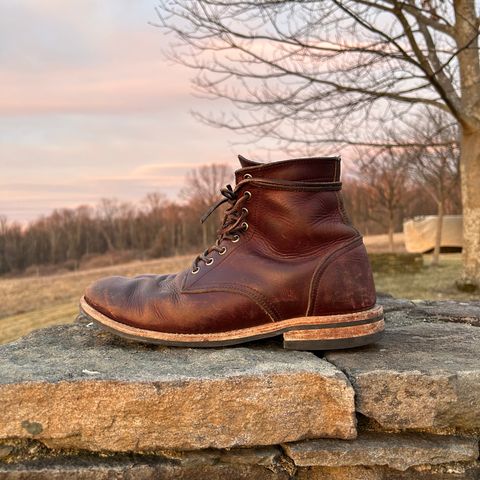 View photo of Oak Street Bootmakers Trench Boot in Horween Color 8 Chromexcel