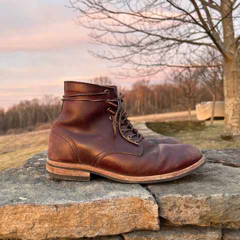 View photo of Oak Street Bootmakers Trench Boot in Horween Color 8 Chromexcel