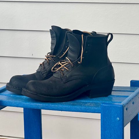 Nicks Robert in Horween Black Waxed Flesh