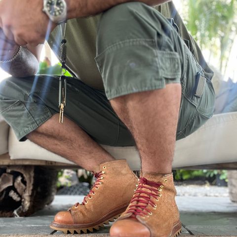 Unmarked Archie Boots in Unknown Natural Veg Tan