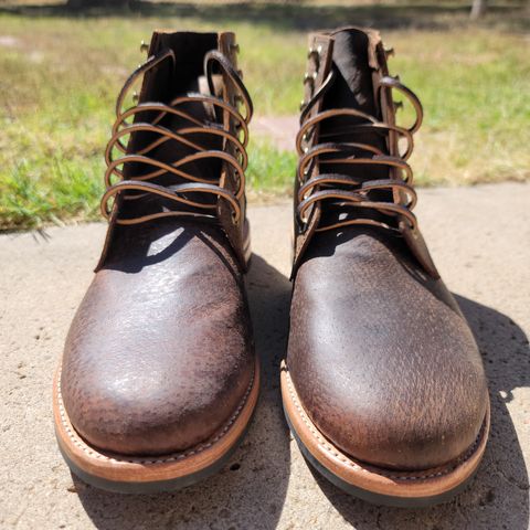 Oak Street Bootmakers Trench Boot in Dark Waxy Wild Boar