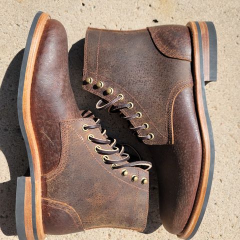 Oak Street Bootmakers Trench Boot in Dark Waxy Wild Boar