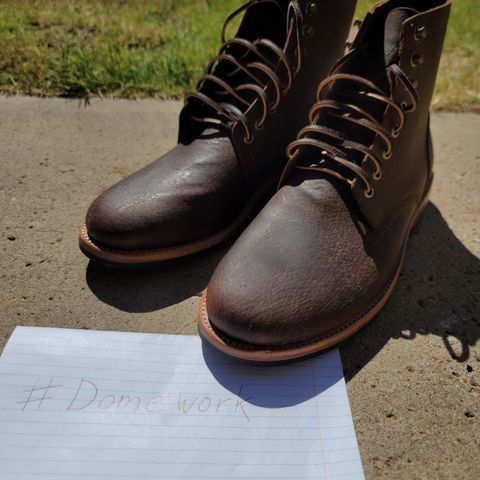 Oak Street Bootmakers Trench Boot in Dark Waxy Wild Boar