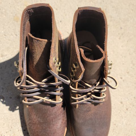 Oak Street Bootmakers Trench Boot in Dark Waxy Wild Boar