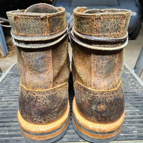 Oak Street Bootmakers Trench Boot in Dark Waxy Wild Boar