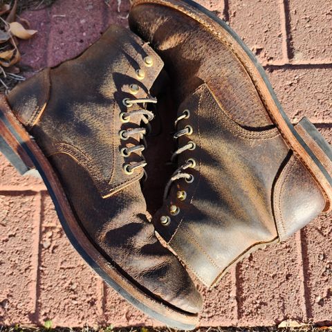 Oak Street Bootmakers Trench Boot in Dark Waxy Wild Boar