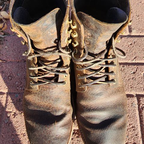 Oak Street Bootmakers Trench Boot in Dark Waxy Wild Boar