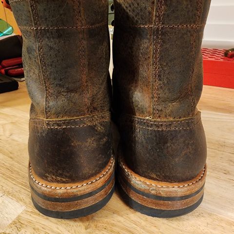 Oak Street Bootmakers Trench Boot in Dark Waxy Wild Boar