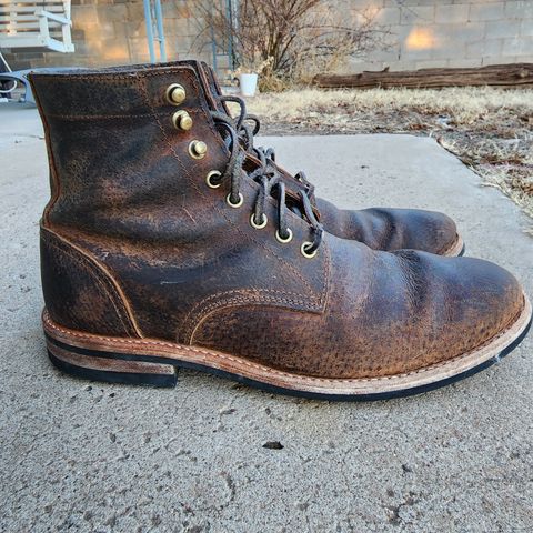Oak Street Bootmakers Trench Boot in Dark Waxy Wild Boar