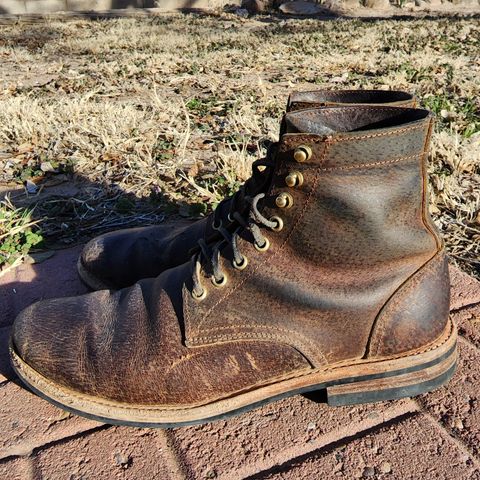 Oak Street Bootmakers Trench Boot in Dark Waxy Wild Boar