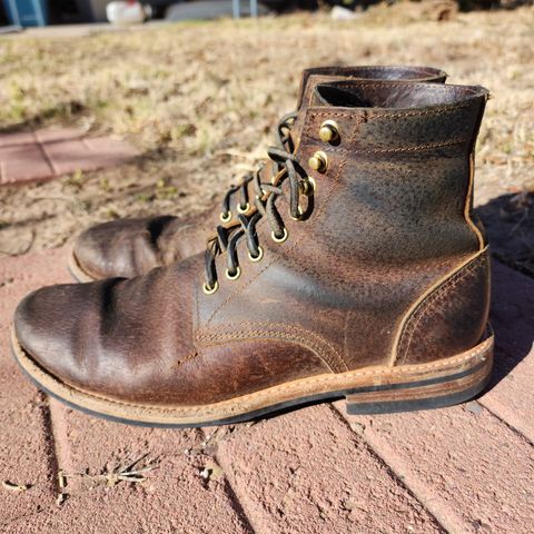 Oak Street Bootmakers Trench Boot in Dark Waxy Wild Boar
