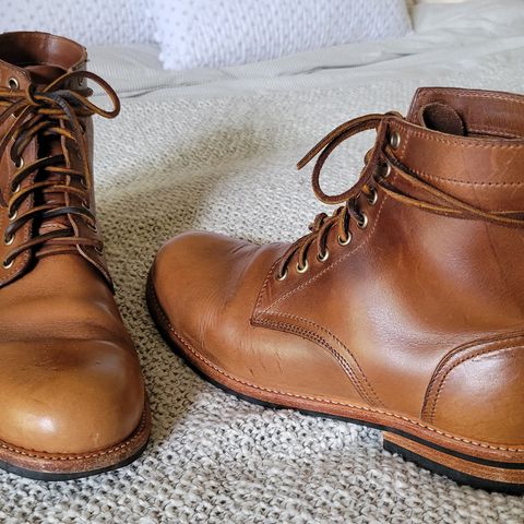 Oak Street Bootmakers Trench Boot in Horween Natural Chromexcel