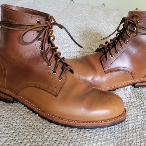 Oak Street Bootmakers Trench Boot in Horween Natural Chromexcel