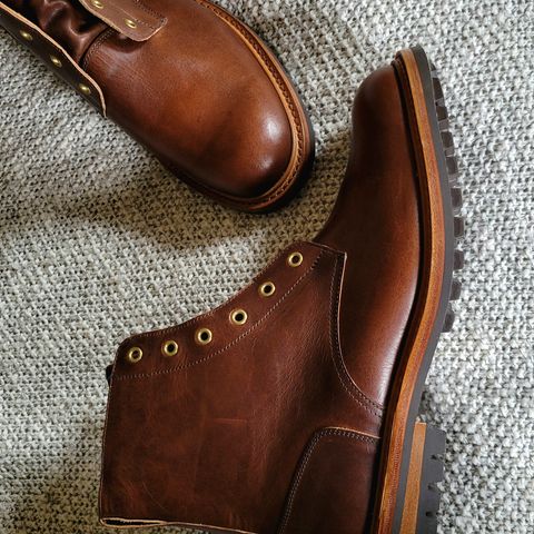 Tricker's Low Logger Boot in Horween Brown Nut Dublin