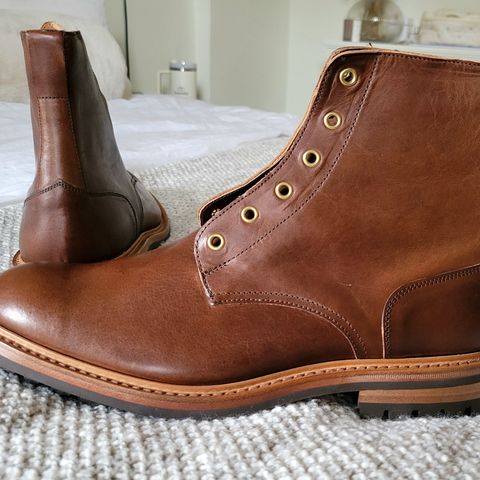 Tricker's Low Logger Boot in Horween Brown Nut Dublin
