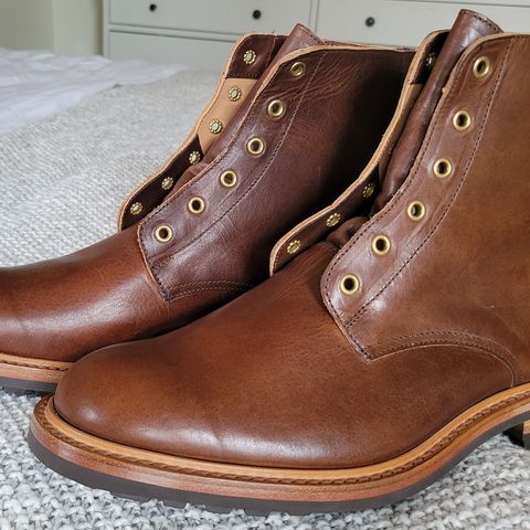 Tricker's Low Logger Boot in Horween Brown Nut Dublin