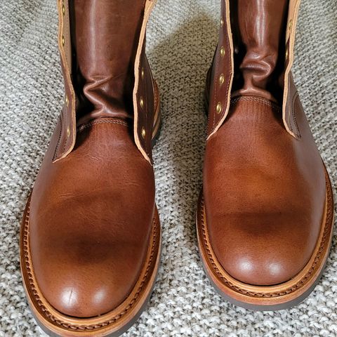 Tricker's Low Logger Boot in Horween Brown Nut Dublin