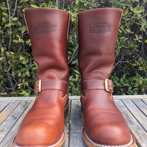 Wesco Boss Engineer Boot in Wickett & Craig Tan Oiled Latigo