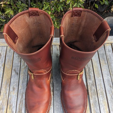 Wesco Boss Engineer Boot in Wickett & Craig Tan Oiled Latigo