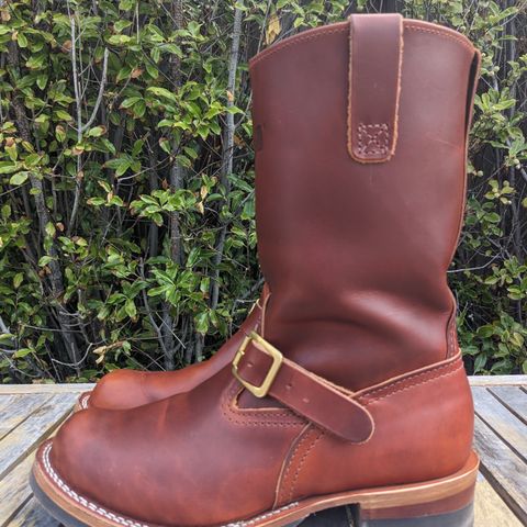 Wesco Boss Engineer Boot in Wickett & Craig Tan Oiled Latigo