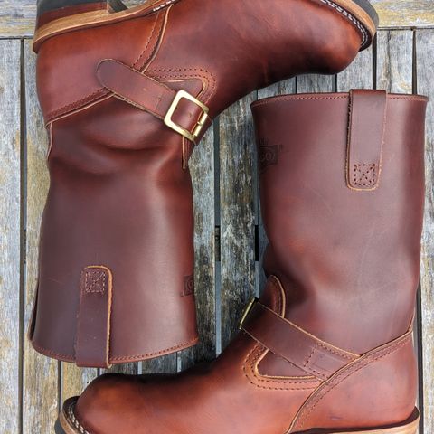 Wesco Boss Engineer Boot in Wickett & Craig Tan Oiled Latigo